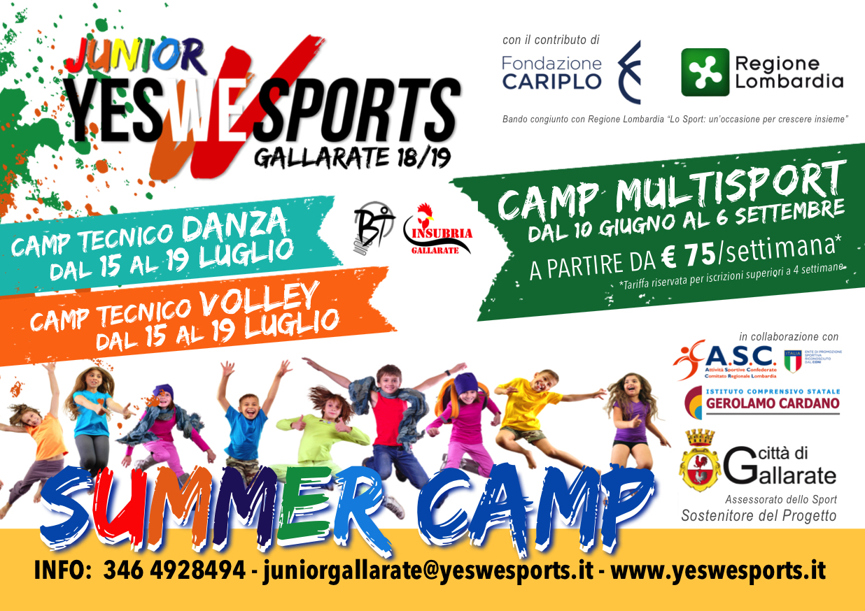 Junior Gallarate MultiSport SummerCamp 2019